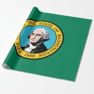 Papier Cadeau Drapeau de l'État de Washington