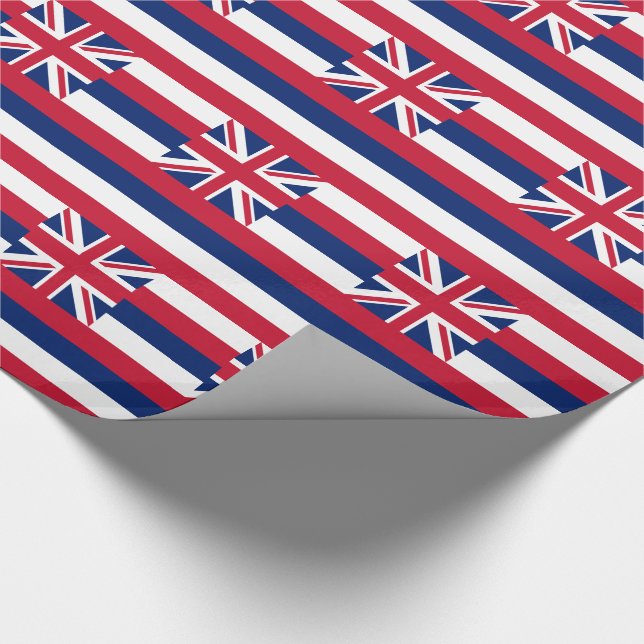 Papier Cadeau Drapeau de l'État d'Hawaii (Coin)