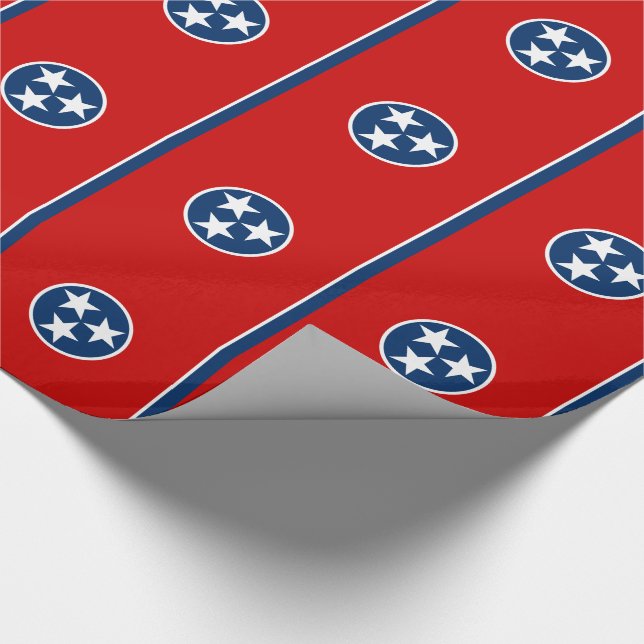 Papier Cadeau Drapeau de l'État du Tennessee (Coin)