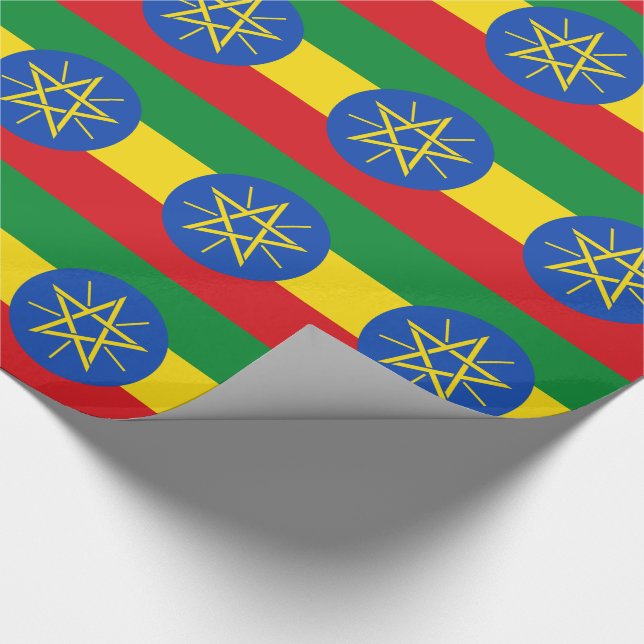 Papier Cadeau Drapeau de l'Éthiopie (Coin)