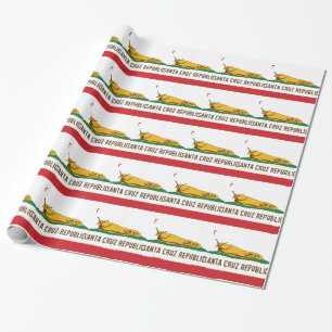 Papier Cadeau Drapeau de lingot de banane de République de Sant