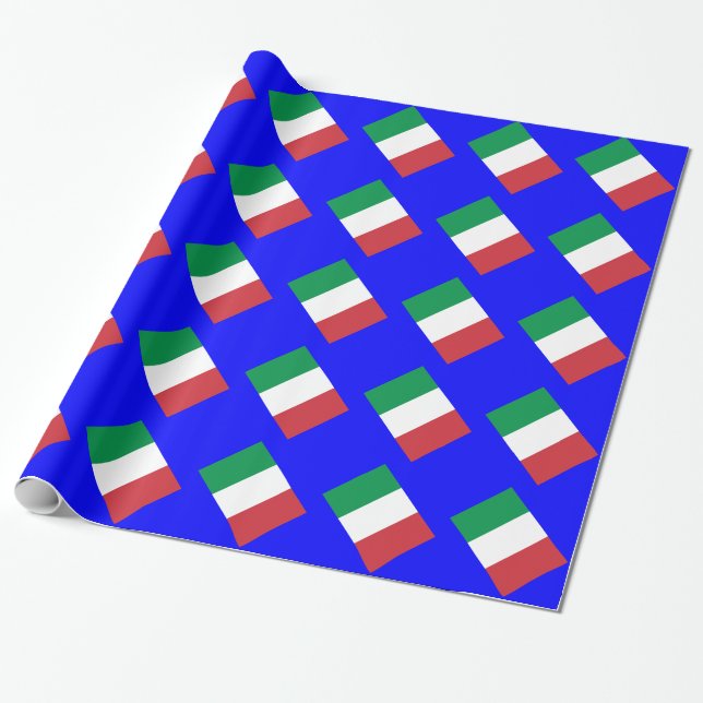 Papier Cadeau Drapeau de l'Italie (Déroulé)