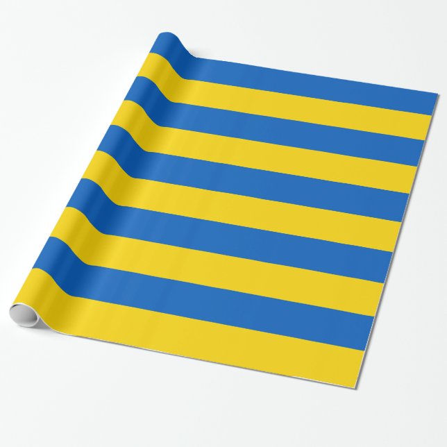 Papier Cadeau Drapeau de l'Ukraine (Déroulé)