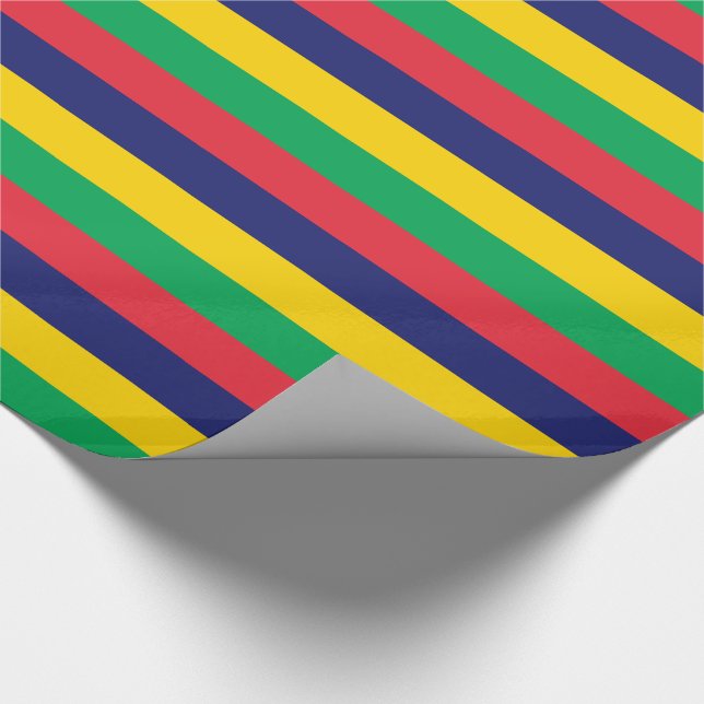 Papier Cadeau Drapeau de Maurice (Coin)