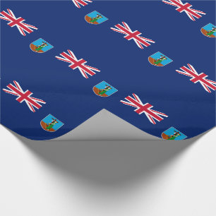 Papier Cadeau Drapeau de Montserrat