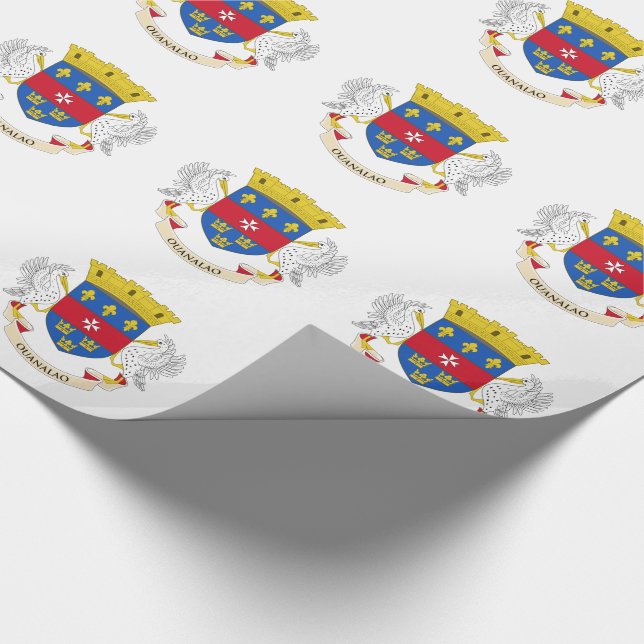 Papier Cadeau Drapeau de Saint-Barthélemy (Coin)