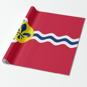 Papier Cadeau Drapeau de Saint-Louis (Missouri)