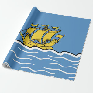 Papier Cadeau Drapeau de Saint-Pierre-et-Miquelon