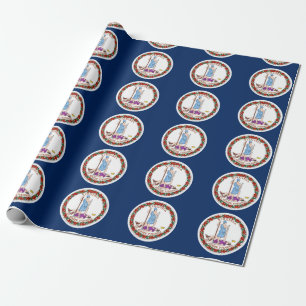 Papier Cadeau Drapeau de Virginie