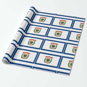 Papier Cadeau Drapeau de Virginie occidentale