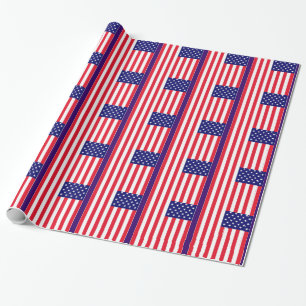 Papier Cadeau Drapeau des Etats-Unis