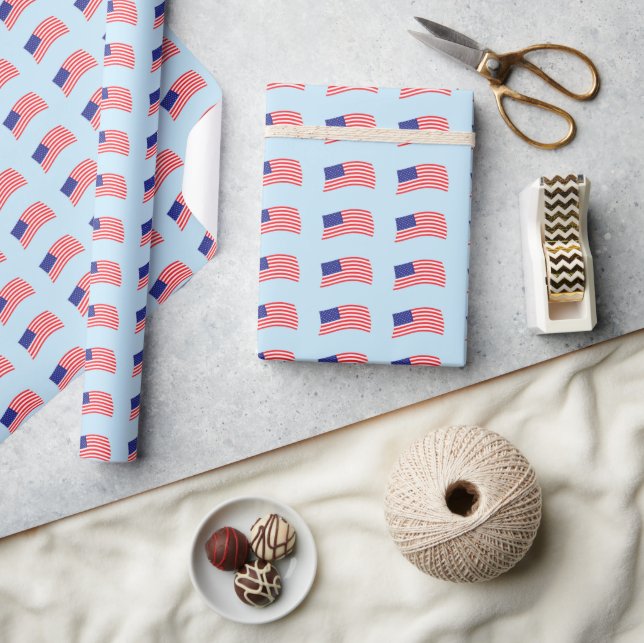 Papier Cadeau Drapeau des États-Unis (Artisanat)