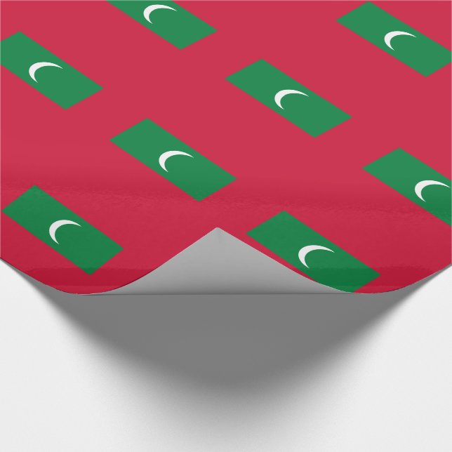 Papier Cadeau Drapeau des Maldives (Coin)