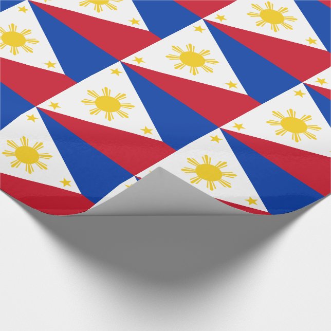 Papier Cadeau Drapeau des Philippines (Coin)