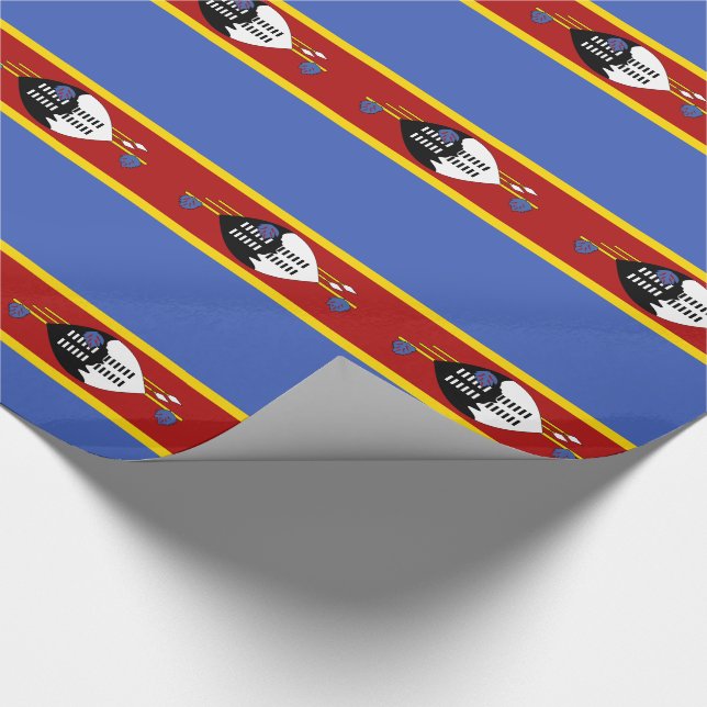 Papier Cadeau Drapeau d'Eswatini (Coin)