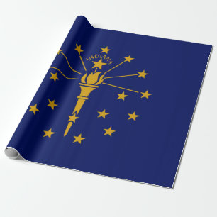 Papier Cadeau Drapeau d'État de l'Indiana