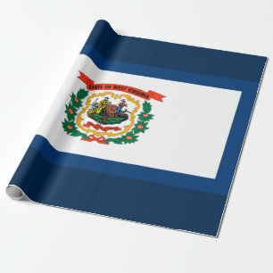 Papier Cadeau Drapeau d'État de Virginie-Occidentale