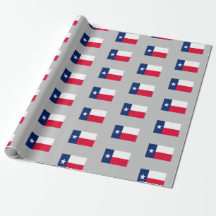 Papier Cadeau Drapeau d'état du Texas, papier d'enveloppement