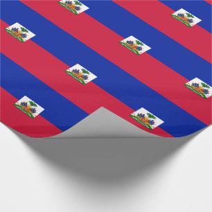 Papier Cadeau Drapeau d'Haïti