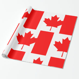 Papier Cadeau Drapeau du Canada