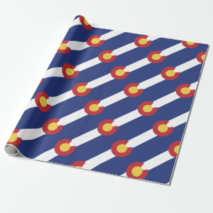 Papier Cadeau Drapeau du Colorado