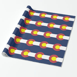 Papier Cadeau Drapeau du Colorado