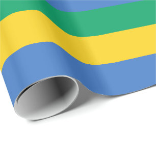 Papier Cadeau Drapeau du Gabon