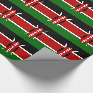 Papier Cadeau Drapeau du Kenya