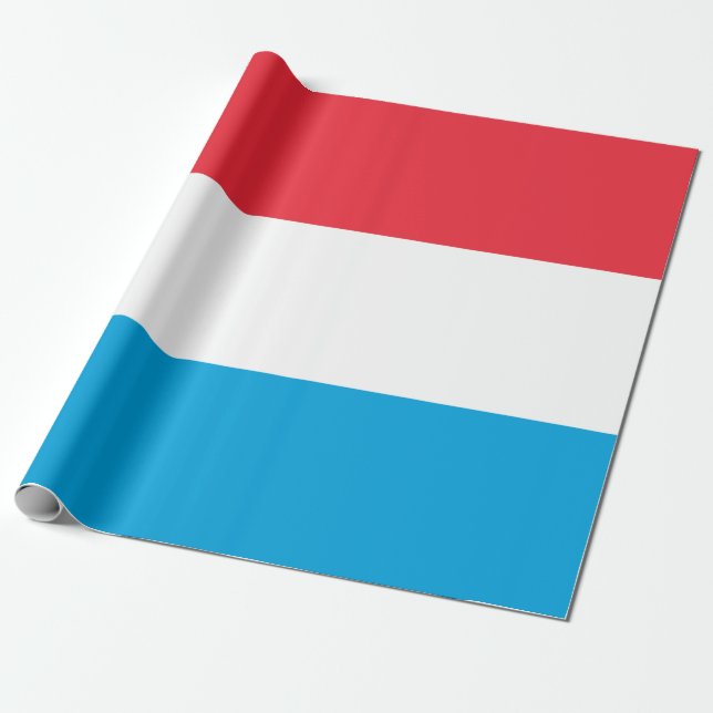 Papier Cadeau Drapeau du Luxembourg (Déroulé)