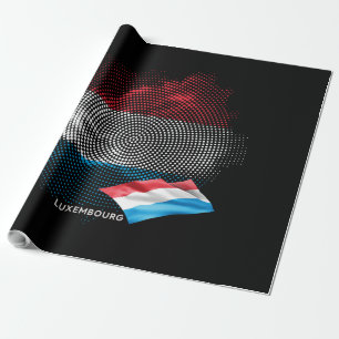 Papier Cadeau Drapeau du Luxembourg
