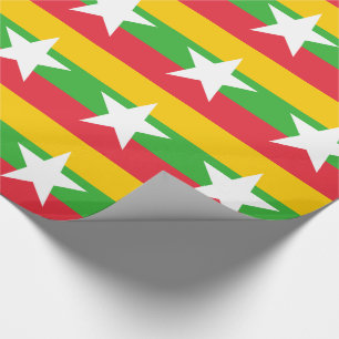 Papier Cadeau Drapeau du Myanmar