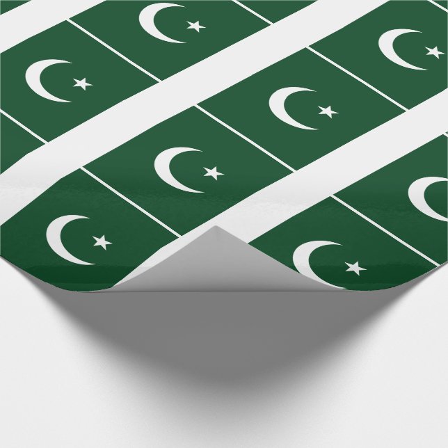 Papier Cadeau Drapeau du Pakistan (Coin)