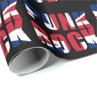 Papier Cadeau Drapeau du Royaume-Uni Punk Rock