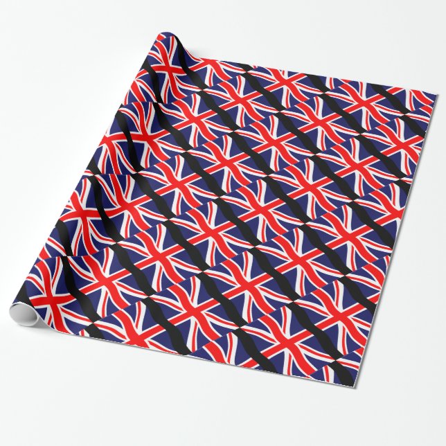 Papier Cadeau Drapeau du Royaume-Uni + vos idées (Déroulé)