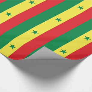 Papier Cadeau Drapeau du Sénégal