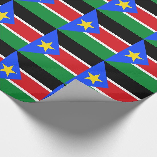 Papier Cadeau Drapeau du Soudan du Sud (Coin)