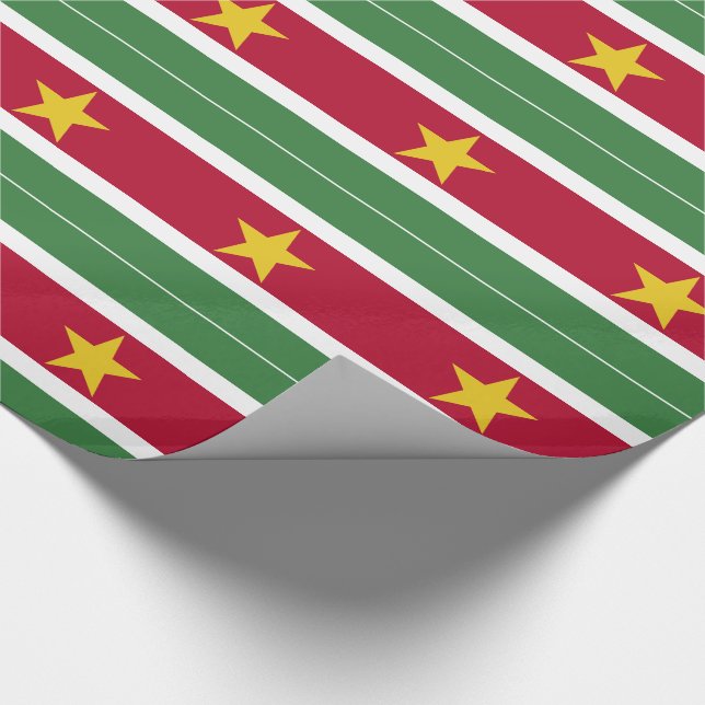 Papier Cadeau Drapeau du Suriname (Coin)
