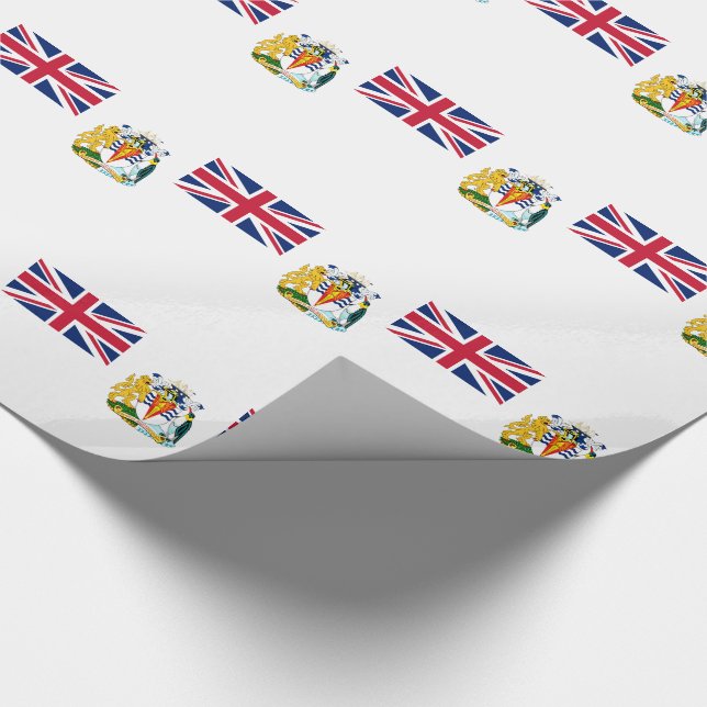 Papier Cadeau Drapeau du territoire antarctique britannique (Coin)