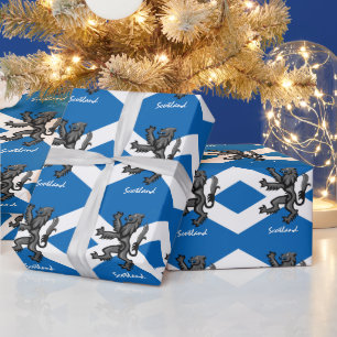 Papier Cadeau Drapeau écossais, Rampant et cadeaux écossais /v