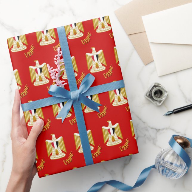 Papier Cadeau Drapeau égyptien, Drapeau égyptien, Emblème / Roug (Cadeaux)