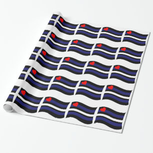 Papier Cadeau DRAPEAU EN CUIR EN TRAIN DE FLOTTER -.png