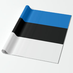 Papier Cadeau Drapeau estonien