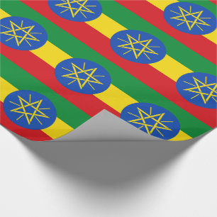Papier Cadeau Drapeau Éthiopie
