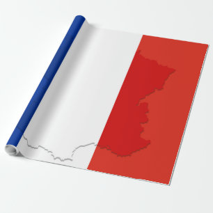 Papier Cadeau drapeau français