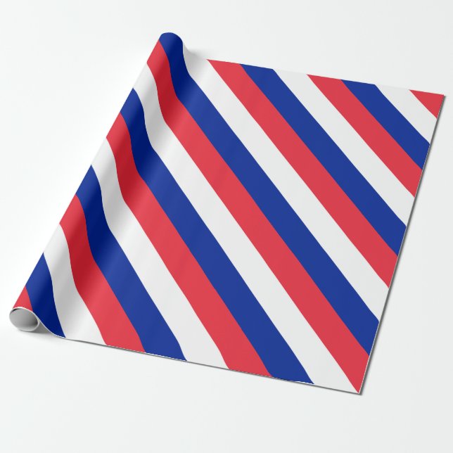 Papier Cadeau Drapeau français (Déroulé)