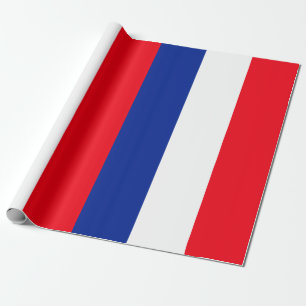 Papier Cadeau Drapeau Français Couleurs patriotiques Voyage inte