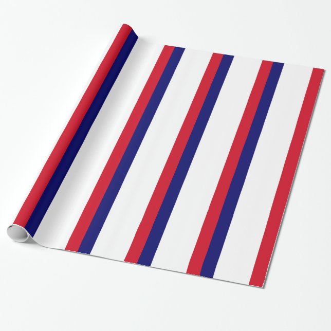 Papier Cadeau Drapeau France (Déroulé)