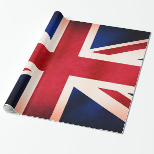 Papier Cadeau Drapeau grunge affligé par Anglais BRITANNIQUE