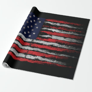 Papier Cadeau Drapeau Grunge U.S.A