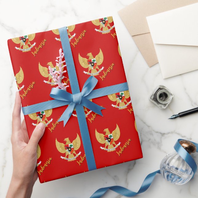 Papier Cadeau Drapeau indonésien, Drapeau indonésien, Emblème (Cadeaux)